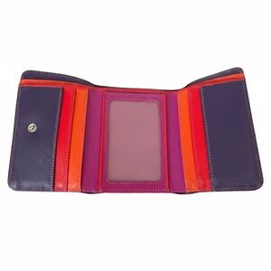MyWalit Colorblock Pink Purple & Orange Trifold Wallet